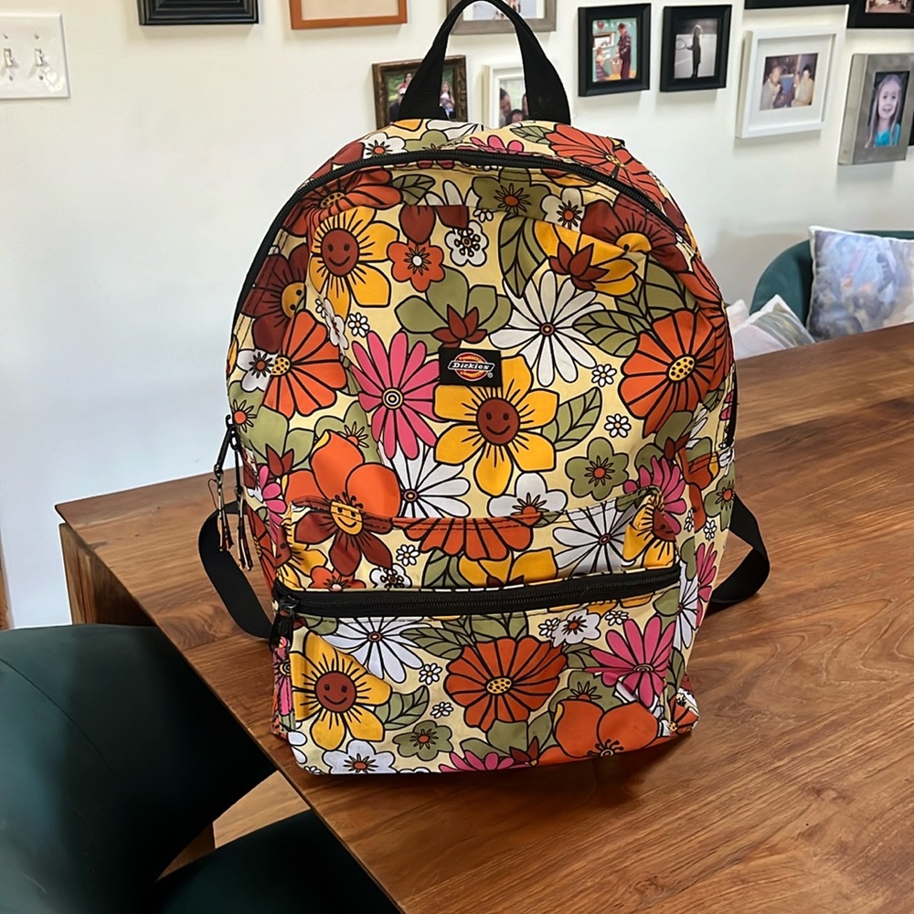 Preowned dickies floral backpack